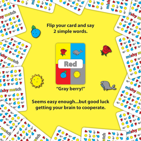 Mishy Match - The Hardest Easy Game Ever, Mensa Award Winning Hilarious Party Game for Adults and Families