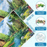 VOLUVOLU 1000 Summer 1000 Piece Puzzles for Adults, Spring and Landscape Jigsaw Puzzle, Wooden House and Dog Jigsaw