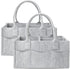 Cute Castle 2 Pack Diaper Caddy Organizer - Portable Baby Caddy Organizer with Handle,