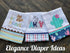 ELEGANCE DIAPER 4x6x4 6 Pack 100% Prefold Cloth Diaper Regular Cotton (White)
