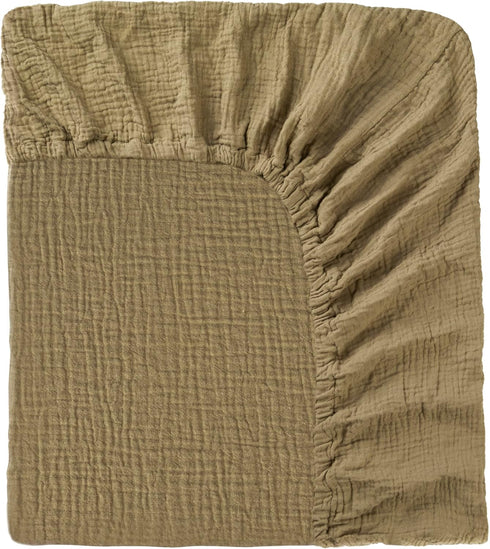 Kewlife gift Muslin Crib Sheet 50x27in 100% Cotton Baby Fitted Sheet for Boys &