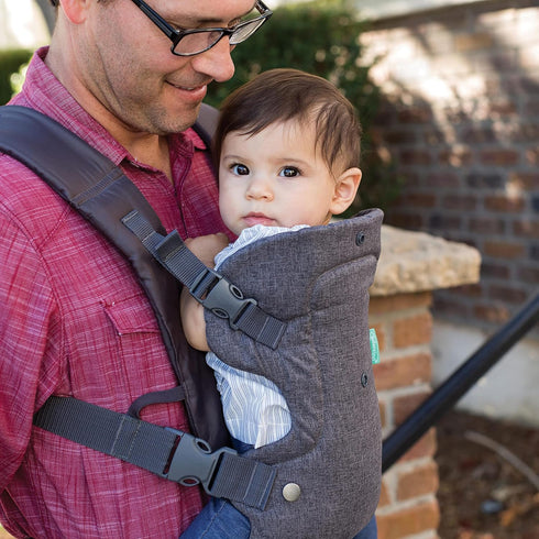 4-in-1 Infantino Flip Convertible Baby Carrier, Adjustable, Ergonomic Babywearing, Registry Essential, Baby Carrier