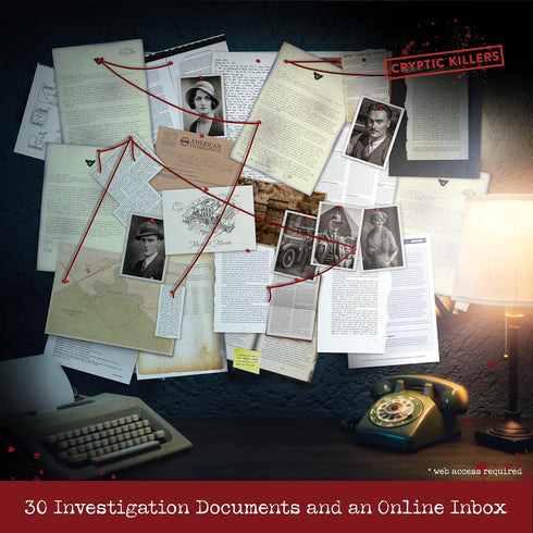 Cryptic Killers Unsolved Murder Mystery Game - Cold Case Files Investigation for Date Nights & Parties