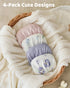 52x28Standard 4 Pack Baby Crib Sheets Girl, Toddler Bed Sheets Fitted for Crib and Toddler Mattresses, Soft Breathable