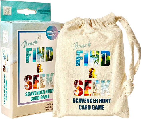 Hapinest Find and Seek Scavenger Hunt Card Game for Kids, Beach Edition