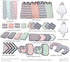 Cloths(Set 3) (Set 3 Bacati - Tribal/Aztec Cotton Muslin Fabric Hooded Towels/Wash of of Wash Cloths, Triangles