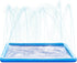 72" Summer SLOOSH Non-Slip Splash Pad Sprinkler - Water Toys Sprinkler Mat for Kids Toddlers Dogs, Outdoor Backyard