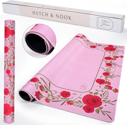 Hutch & Nook Mahjong Mat | 33" Non-Slip Table Cover | Custom Designed for Mahjong, Dominoes, & More