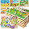 SYNARRY Wooden Puzzles for Toddlers 1-3, 6XSET Animals Puzzles for Toddlers 2-4
