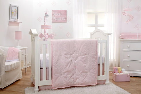 Musical Mobile for Nursery - Pink Diamond Shapes by NoJo