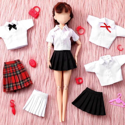 8 11.8 Inch Bencailor Pieces Doll Clothes for Doll Accessories Shirt Skirts Dress Outfit Clothing for Birthday