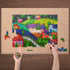 Lavievert 500 Piece Jigsaw Puzzle for Adults and Kids - Village Under The Stars