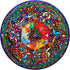 Bgraamiens 1000 Pieces Round Puzzle - Mandala Blossom Color Challenge Jigsaw Puzzles for Adults and Kids