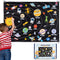 Solar System for Kids with 61 Felt Figures - BONNYCO Space Montessori Toys for Girls Boys Birthday Gifts