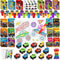 BenLouis 84Pcs Monster Truck Party Favors Truck Car Theme Coloring Books Crayons