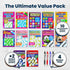 Variety Savings 10-Pack 2 4 (8 10) Large Print Crossword Puzzles for Seniors Plus Fill-In Puzzle Books and Pens - Big