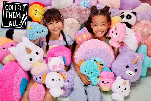 Fluffie Stuffiez Rainbow Large Collectible Plush 11" - Surprise Reveal Unboxing with Huggable ASMR Fidget