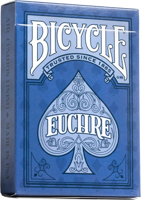 Bicycle Euchre Playing Card Deck - Double Deck, Blue - 9 Through Ace