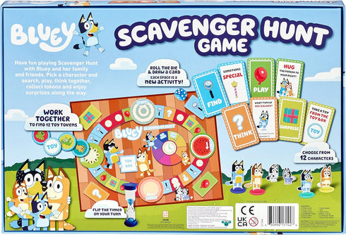 Bluey Scavenger Hunt Game for 2-4 Players
