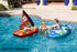 Poolmaster Inflatable Pirate Boat Pool Float for Kids, Baby Rider Boat with Seat, Pirate Ship Inflatable with Mast, Oar