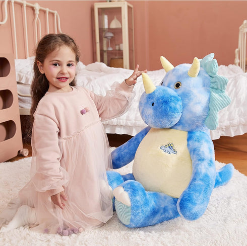 Toy,30" IKASA Giant Triceratops Stuffed Animal Plush Large Dinosaur Big Jumbo Soft Toys, Huge Size Cute Fluffy Plushy