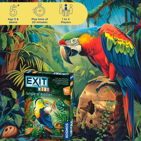EXIT: The Game - Jungle of Riddles | Brainteasers |Kid's Activity, Cooperative Game | Quick Game
