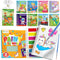 D-FantiX 24 Pack Paint with Water Coloring Books for Kids Ages 4-8-12,