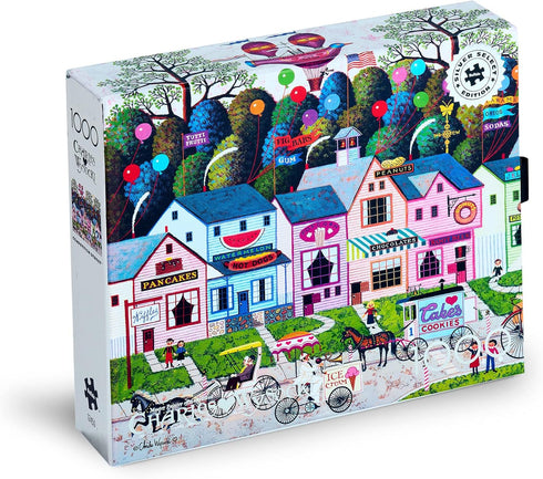 1000 26.75 19.75 Buffalo Games - Silver Select - Charles Wysocki - Confection Street - Piece Jigsaw Puzzle for Adults