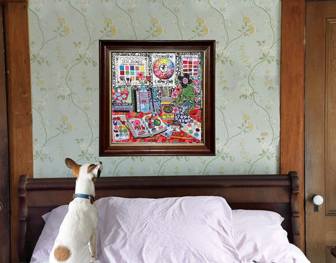 eeBoo Piece and Love Artist Studio 1000 Piece Square Jigsaw Puzzle - Sturdy Pieces for Family Activity