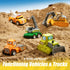 18 Set, 3-5, JOYIN Pcs Pull Back City Cars and Trucks Toy Vehicles Friction Powered Mini Cars Toys for Toddlers, Party