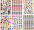 Fish007 - 6 Sheets of Fish Scrapbook Stickers, Small Reflective Fish Stickers for Kids - 4 X 5.25"/sheet (Clownfish,