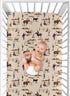 Country Sweet Jojo Designs Wild West Boy Jersey Stretch Knit Baby Fitted Crib Sheet for Soft Toddler Bed Nursery - Red