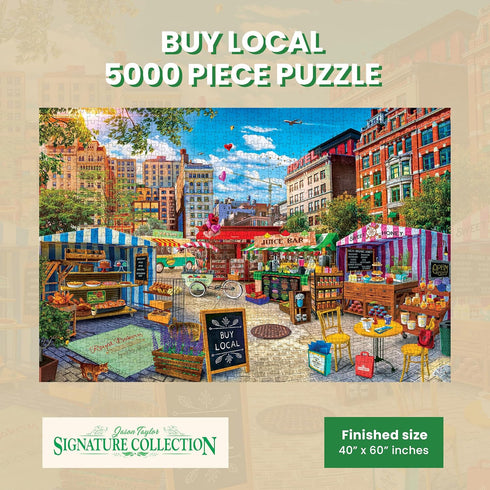 5000 40"x60" MasterPieces Piece Jigsaw Puzzle for Adults, Family, Or Kids - Buy Local Honey - Manufacturer Defect