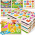 SYNARRY Wooden Puzzles for Toddlers 1-3, 6XSET Puzzles for Toddlers 2-4 with