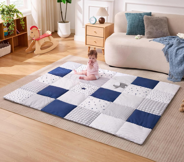 UTEX Baby Play Mat for Floor, 59 x71 Playpen Mat, Thick Cushioned