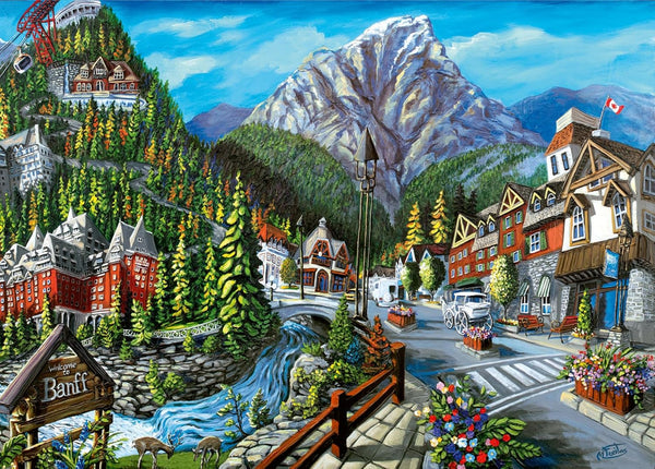 Ravensburger Welcome to Banff 1000 Piece Jigsaw Puzzle for Adults - 12000494