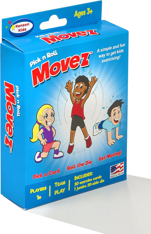 Kenson Kids Pick n Roll Movez, Exercise Game for Home & Classroom, Perfect for Rainy Days, for Preschool & Kids