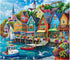 Jigsaw Puzzles 1000 Pieces for Adults-Colorful Seaside Town Hardboard Puzzle-Challenging Puzzle Perfect for Game Nights-DIY Home Wall Decor-Art Puzzles Colorful Coastal Town 27" x 20"
