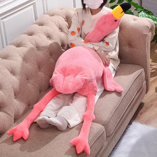 Large Flamingo Stuffed Animal - Giant Plush Flamingo Toy, Christmas in July Gift for Boys and Girls Birthday Gifts