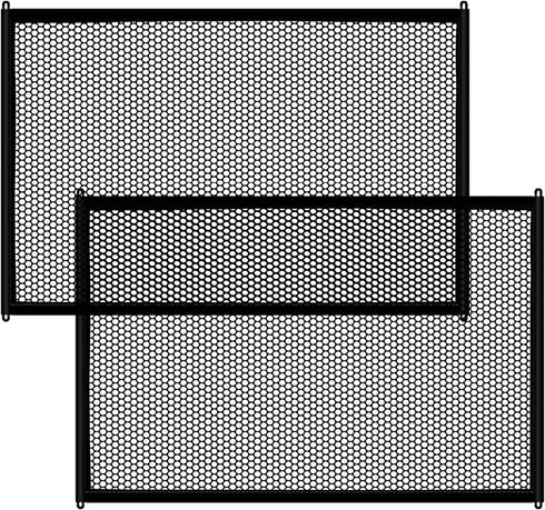 2 Pack Dog Gate, Mesh Baby Gate, 43.3'' X 28.3'' for Stairs & Doorways, No Drilling, 12 Hooks by Lofekea