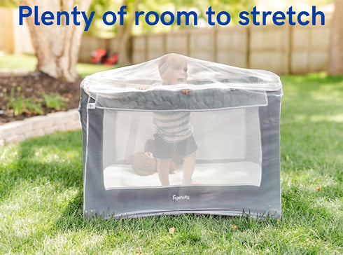 Pack n Play Cover with Zippers Adaptable Premium Quality Mosquito Net for Stroller, Jogging Stroller, Playpen