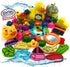 Mtty's Toy Stop 119pcs Ultimate Bath Toys Set Featuring Giant Rubber Duck,