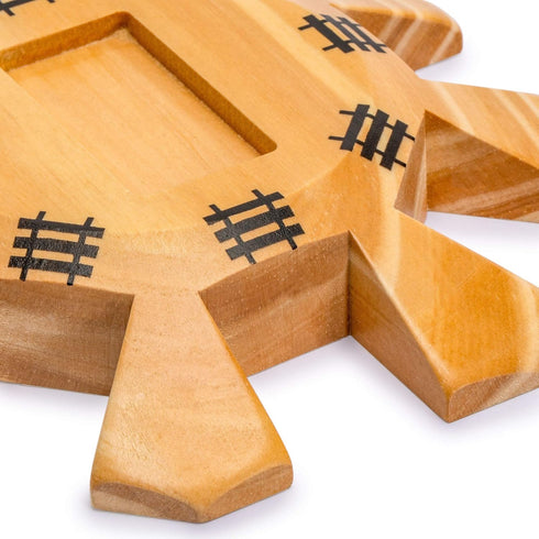 Yellow Mountain Imports Wooden Hub Centerpiece for Mexican Train Dominoes Game, 5.8 Inches, Up to 8 Players