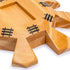 Yellow Mountain Imports Wooden Hub Centerpiece for Mexican Train Dominoes Game, 5.8 Inches, Up to 8 Players