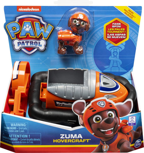 Paw Patrol Zuma’s Hovercraft Vehicle with Collectible Figure for Kids Aged 3 and Up