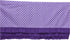 Ruffled Bottom Dots Crib Skirt - Purple by Bacati