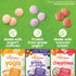 1 (Pack 8) Happy Baby Organic Creamies Freeze Dried Fruit, Veggie, & Coconut Cream Snacks, with Apple, Sweet Potato
