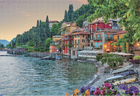 Lake Como Jigsaw Puzzle - 500 Pieces - Italy Puzzle for Adults and Teens - Family Game Night