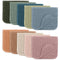 Comfy Cubs Large Muslin Burp Cloths, 100% Cotton Hand Washcloths for Babies, 10-Pack