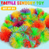 24 2.75 inch SHQDD PCS Stringy Balls, Sensory Stringy Ball, Soft Rainbow Pom Bouncy, Basket Stuffers Fillers, Monkey